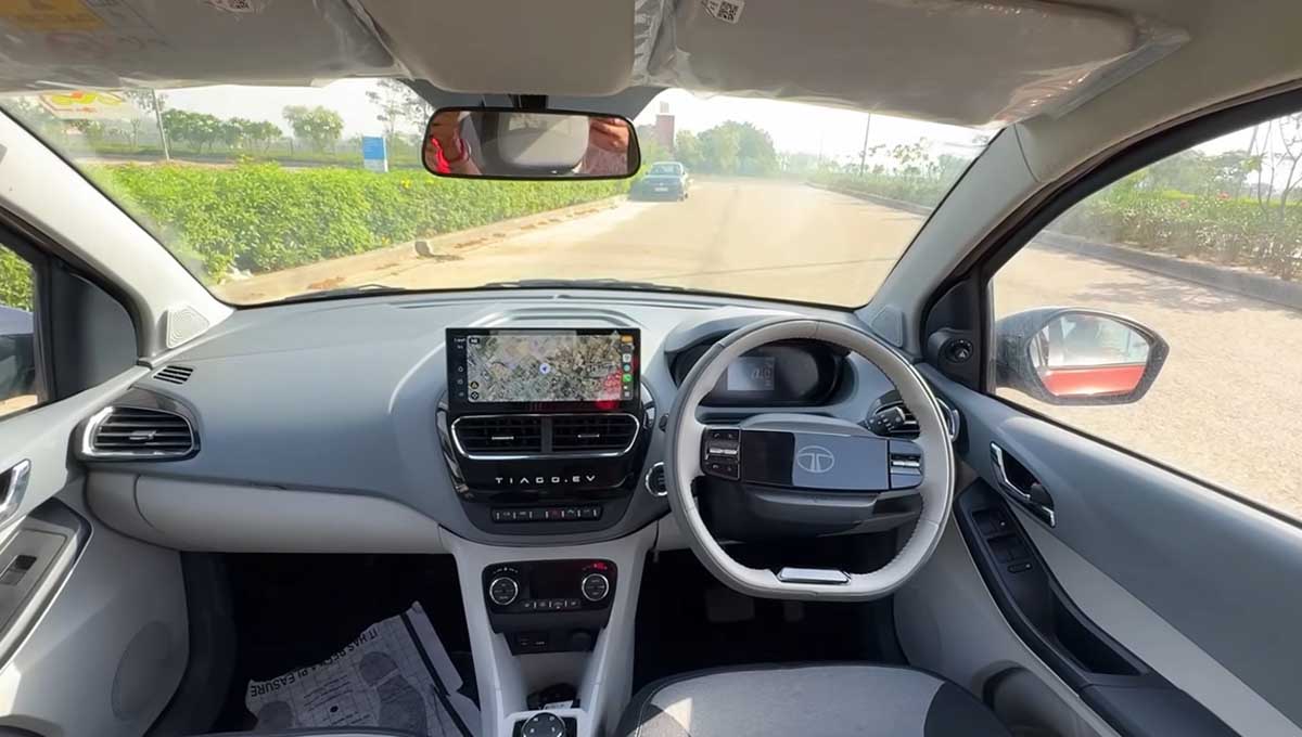 tata tiago ev interior
