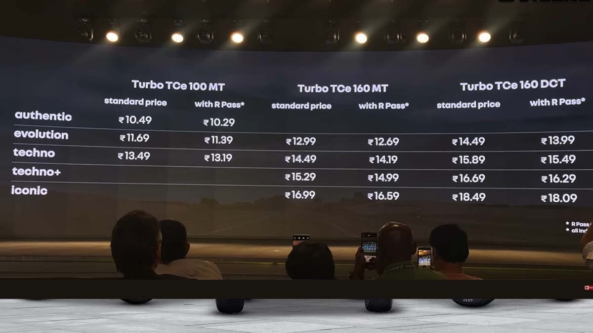 Renault Duster 2026 engine options